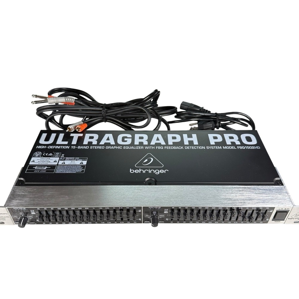 Behringer Ultragraph Pro FBQ1502HD 2-Channel  Stereo Graphic EQ - Power Tested